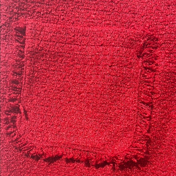 LOFT Red A-Line Mini Skirt Casual - Picture 8 of 9